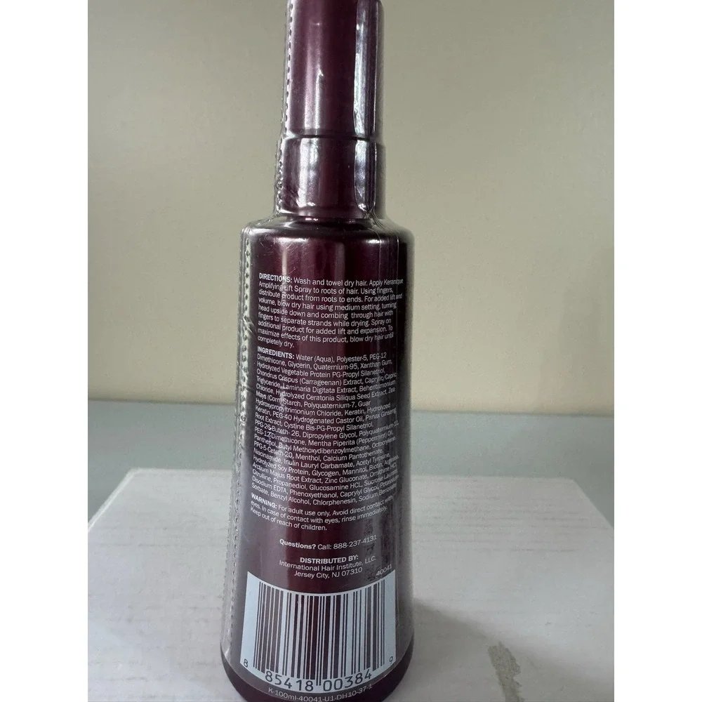 Keranique Amplifying Lift Spray 3.4 oz ~ New & Sealed